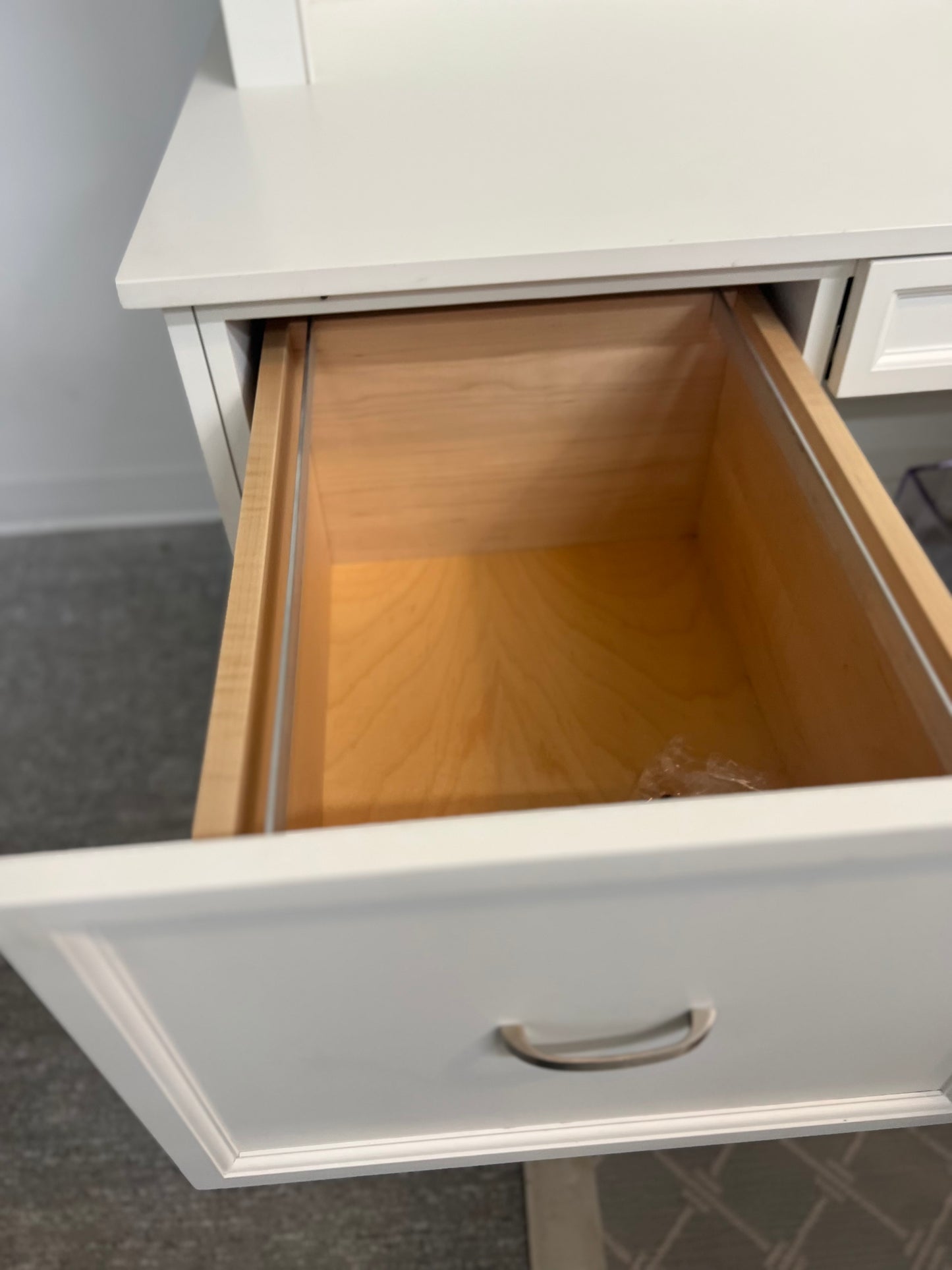 White Desk With Book Shelf