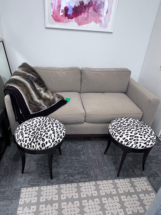 Leopard Print Stool