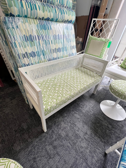 Ruthie Sommers Cane Back Bench With Cushion