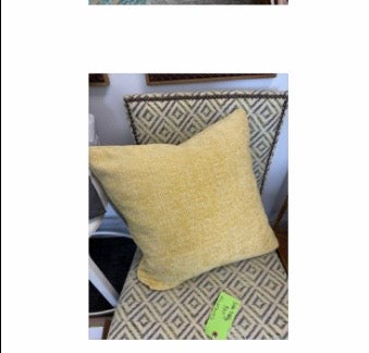 Textured Yellow Pillow