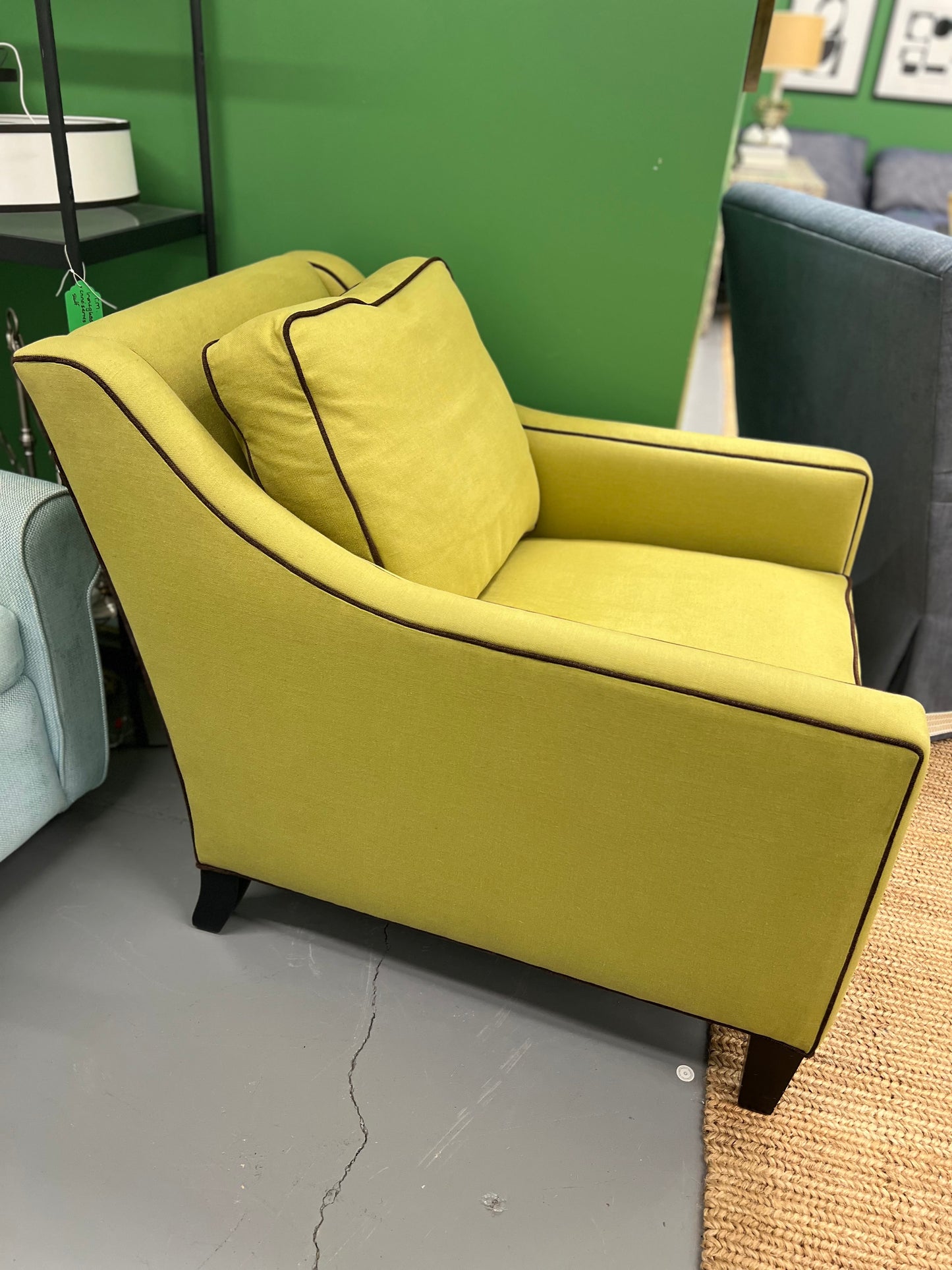 Hancock & Moore Green Club Chair