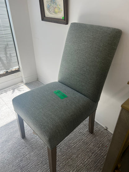 Ethan Allen Upholstered Green End Chair