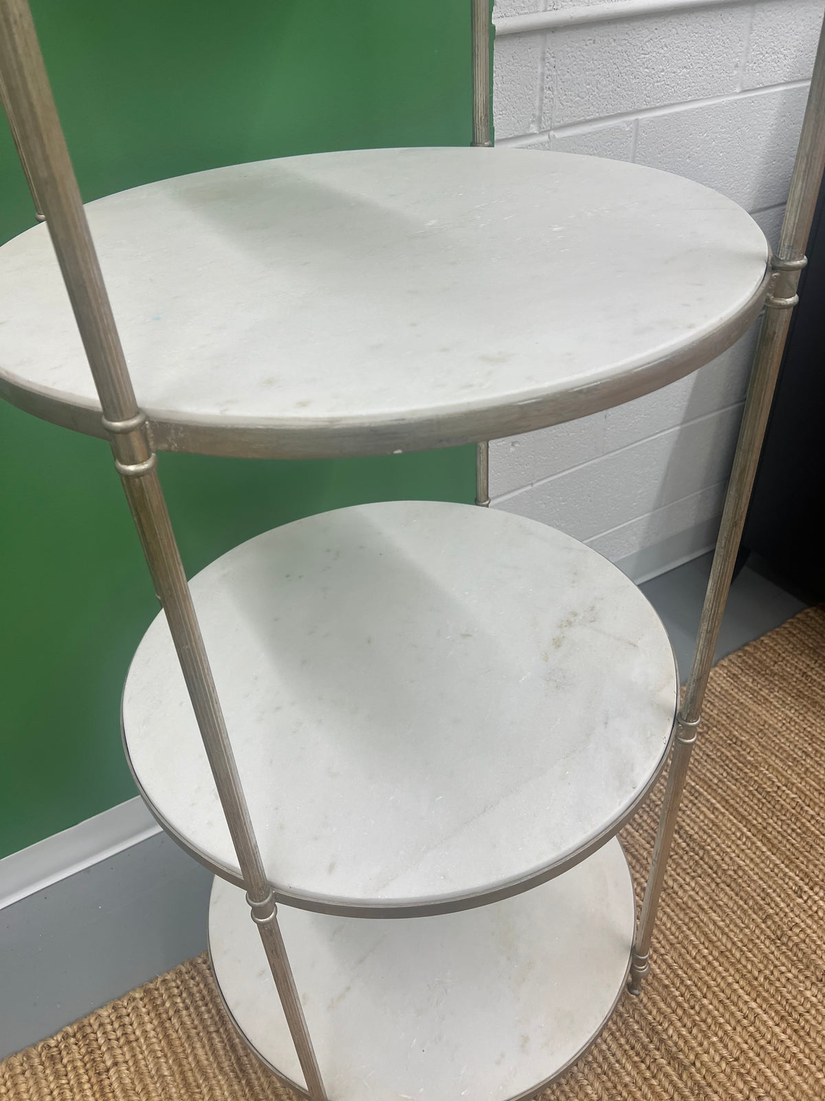 Round Marble Etagere