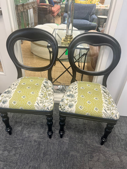 Victorian Balloon Back Chair With Tilton-Febwick Fabric
