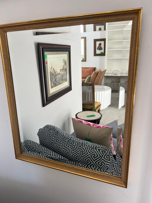 Simple Gold Wall Mirror