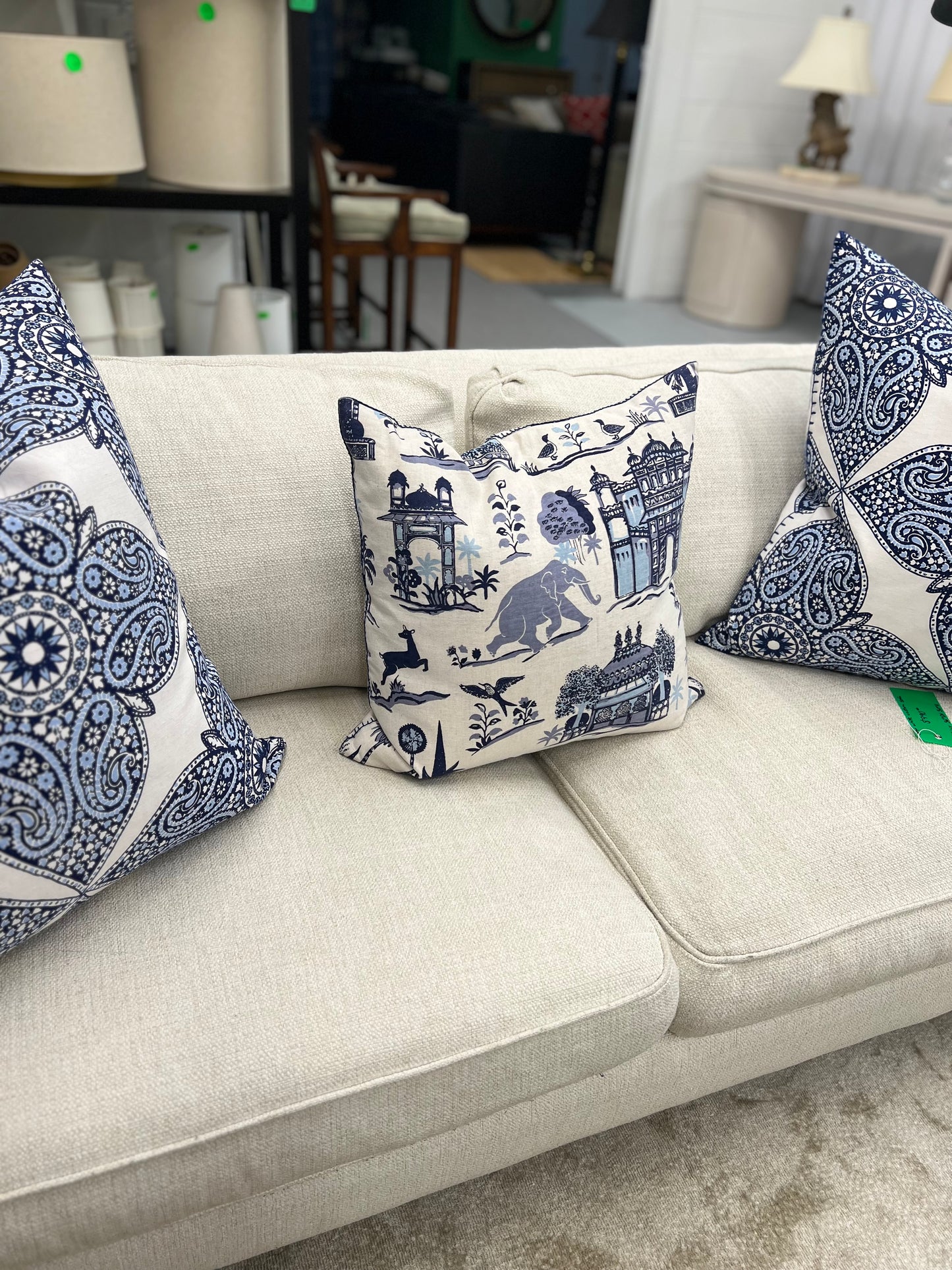 Bedside Manor Blue And White Elephant/Nanjing Pillow