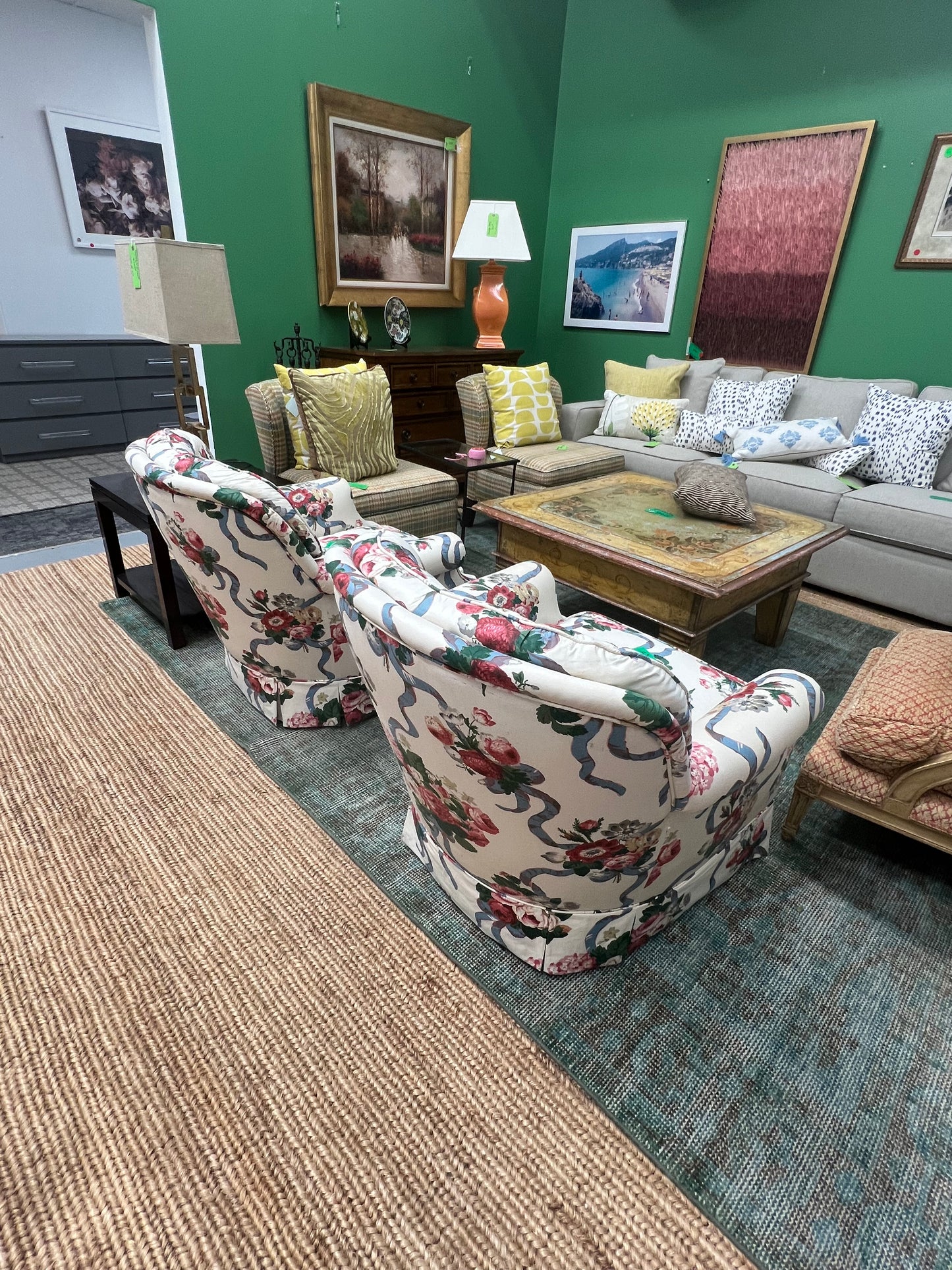 Floral Chintz Club Chair