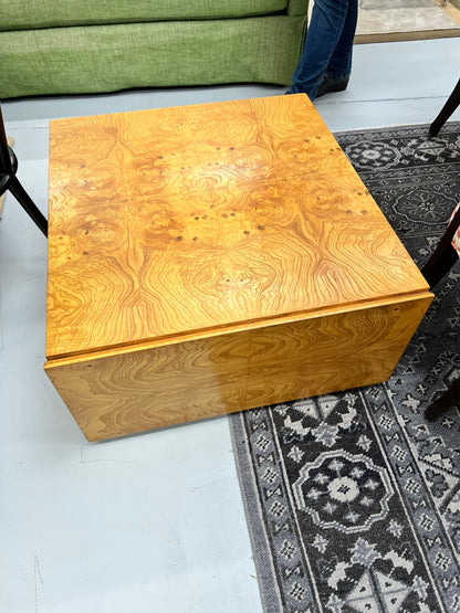 Tiger Wood Cube Coffee Table