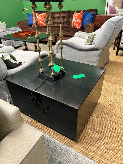 Cube Black  Lacquered Side Tables