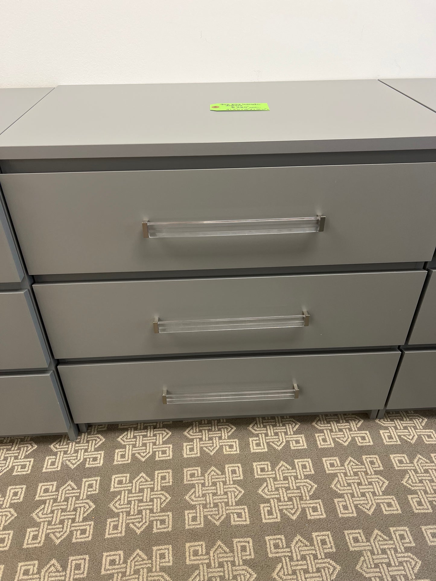 Small Gray Laminate Dresser