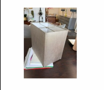 Gray Silk Lamp Shade