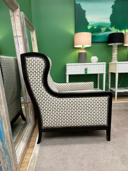 Black & White Wingback