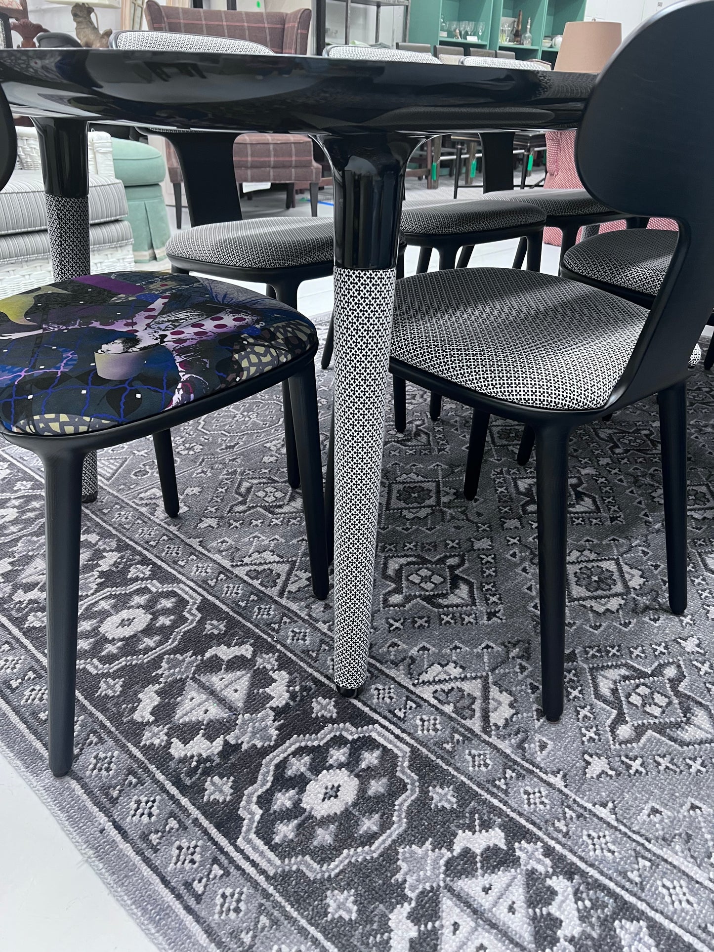 Custom Dining Table And Eight Chairs