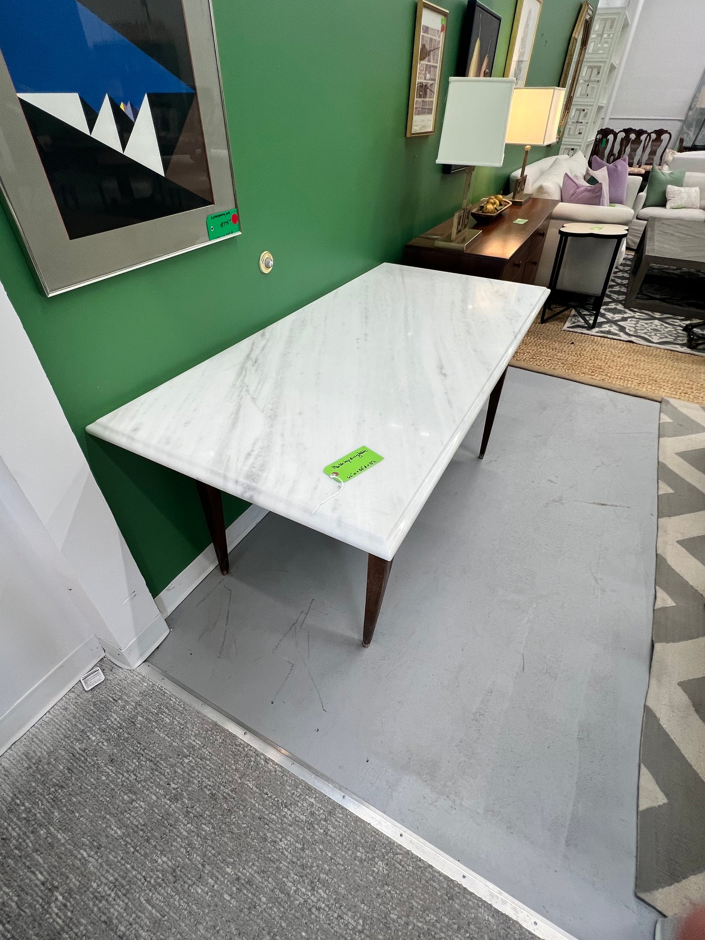 Marble Top Dining Table