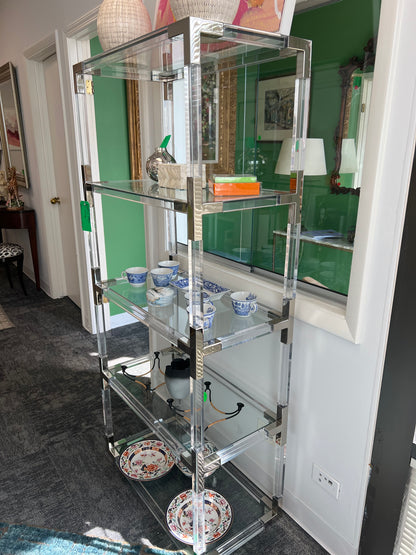 Lucite Jonathan Adler Etagere