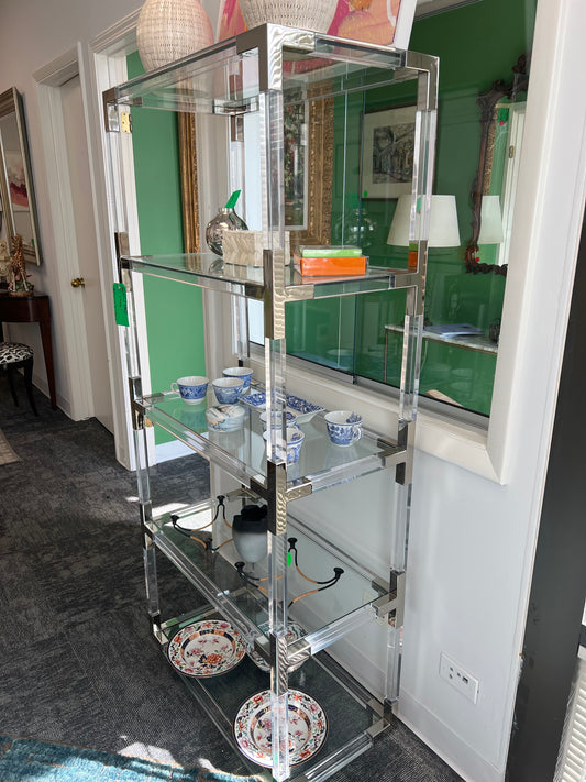 Lucite Jonathan Adler Etagere