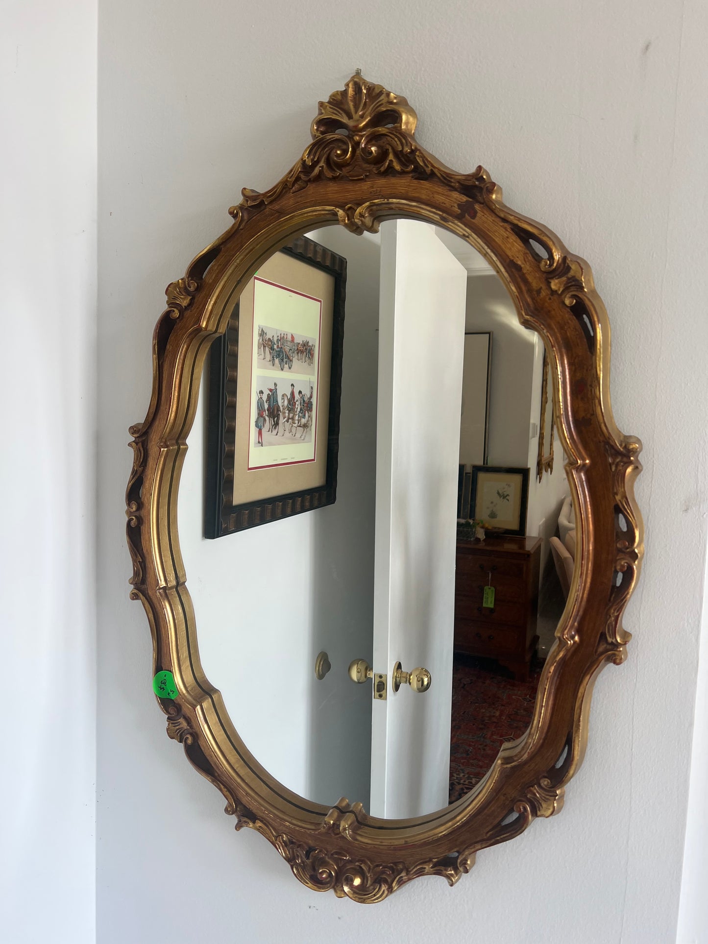 Small Gold Mirror