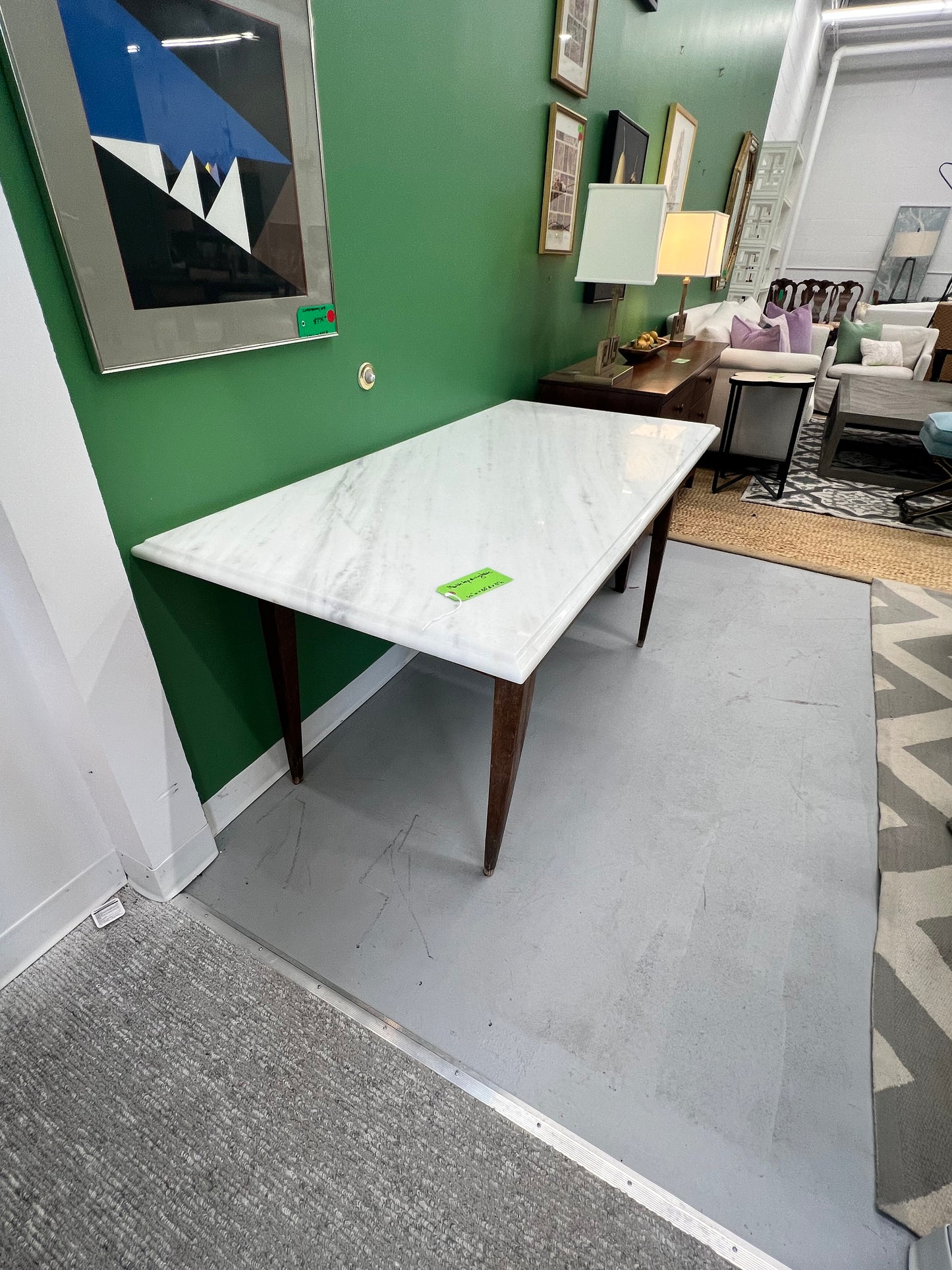 Marble Top Dining Table
