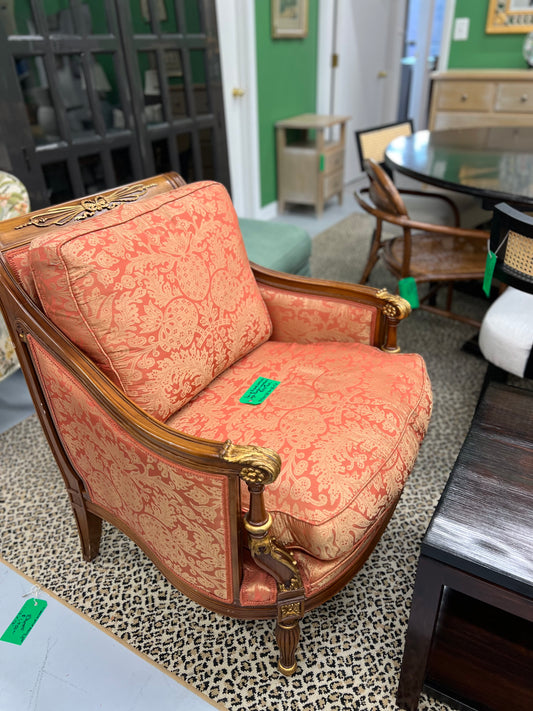 French Louis XVI Style Bergere Chair