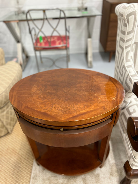 Pair Of Charles Pfister Oval Side Table