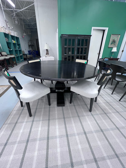 Pedestal Hickory Dining Table