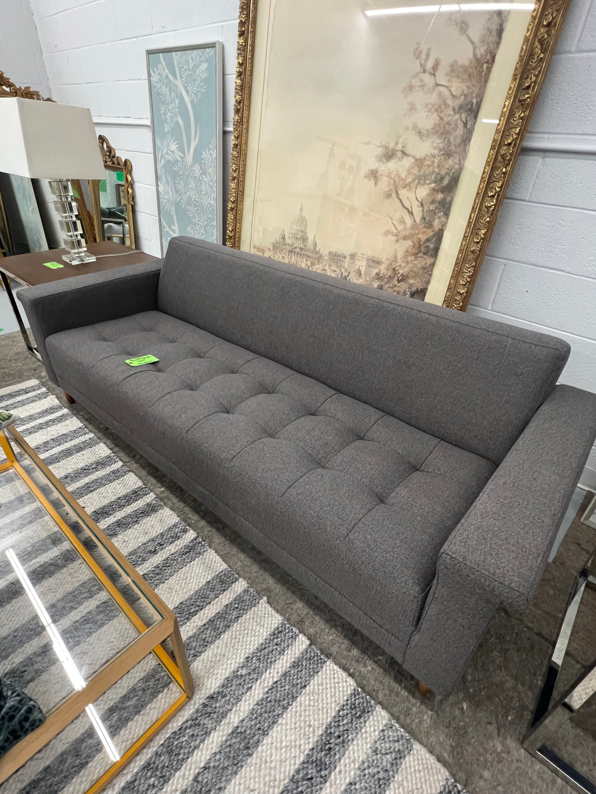 Gus Modern Gray Mid-Century Sofa