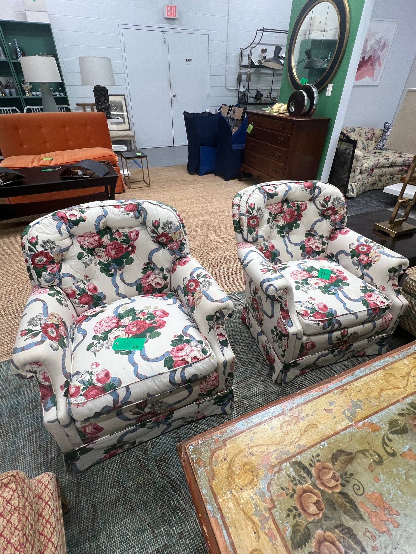 Floral Chintz Club Chair
