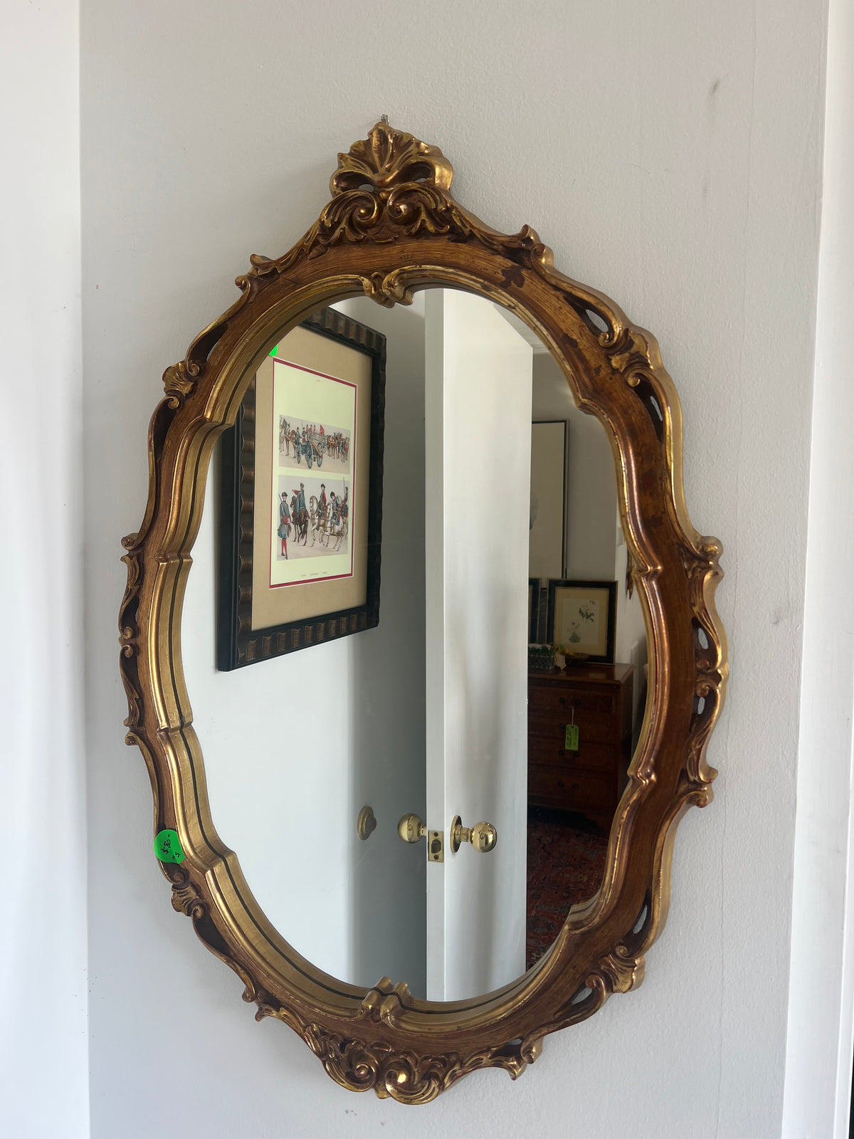 Small Gold Mirror