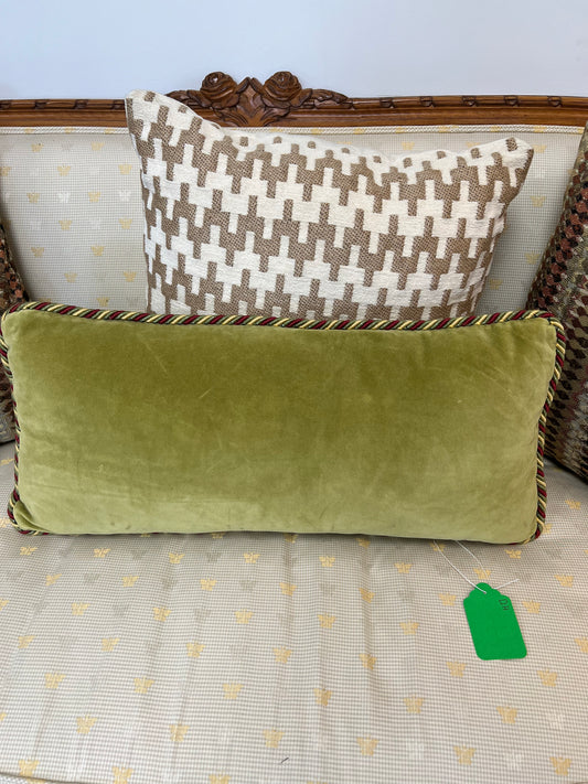 Green Velvet Pillow