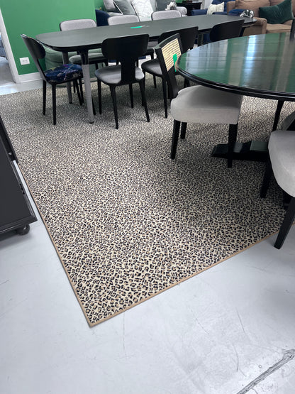 Stark Leopard Print Wool Rug