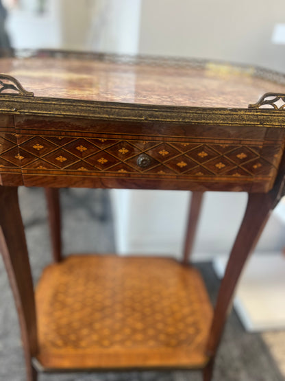 Marble Top French Louis XVI Occasional Table