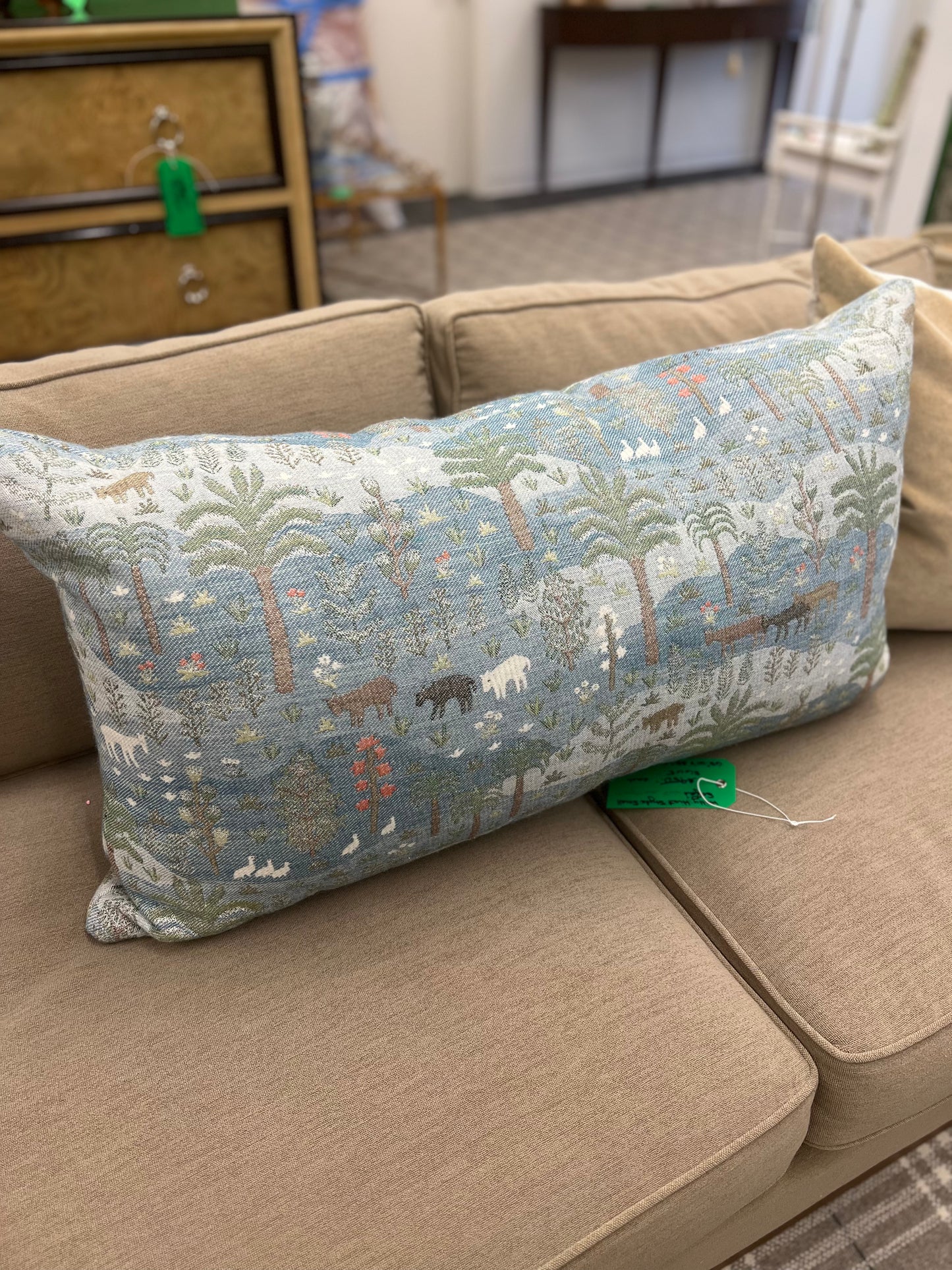 Large Schumacher Las Colinas Tapestry Pillow