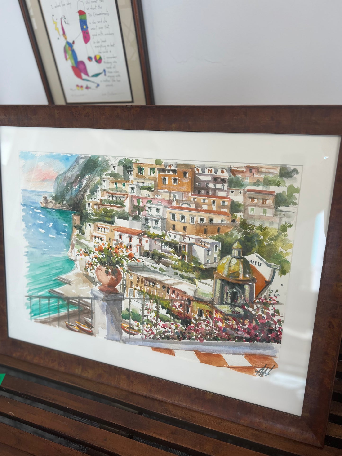 Water Color Of Positano