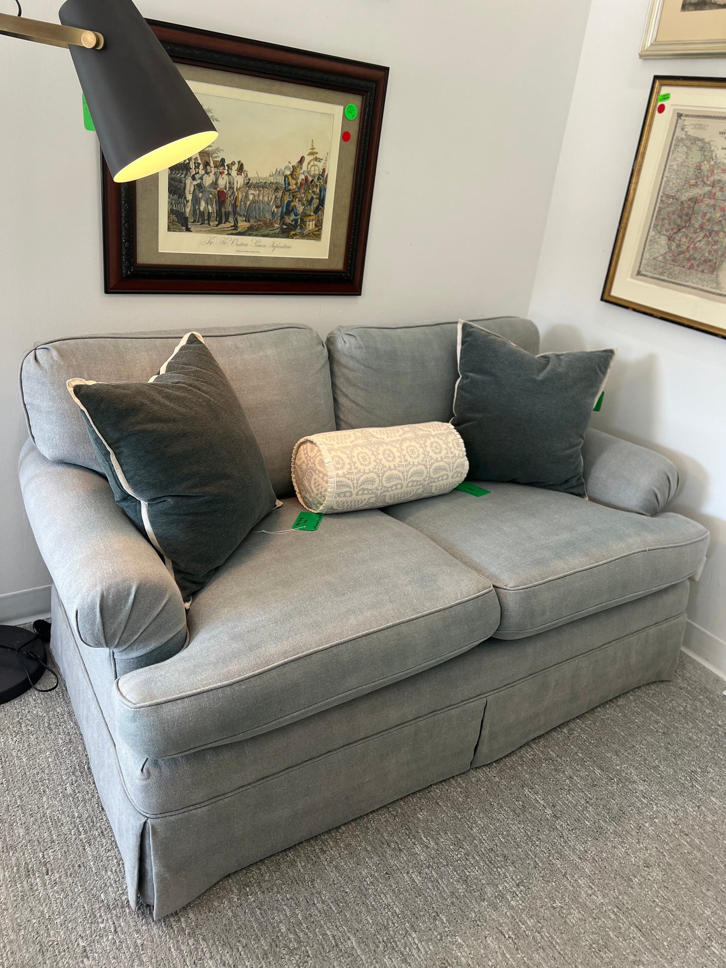 Light Blue Small Sofa