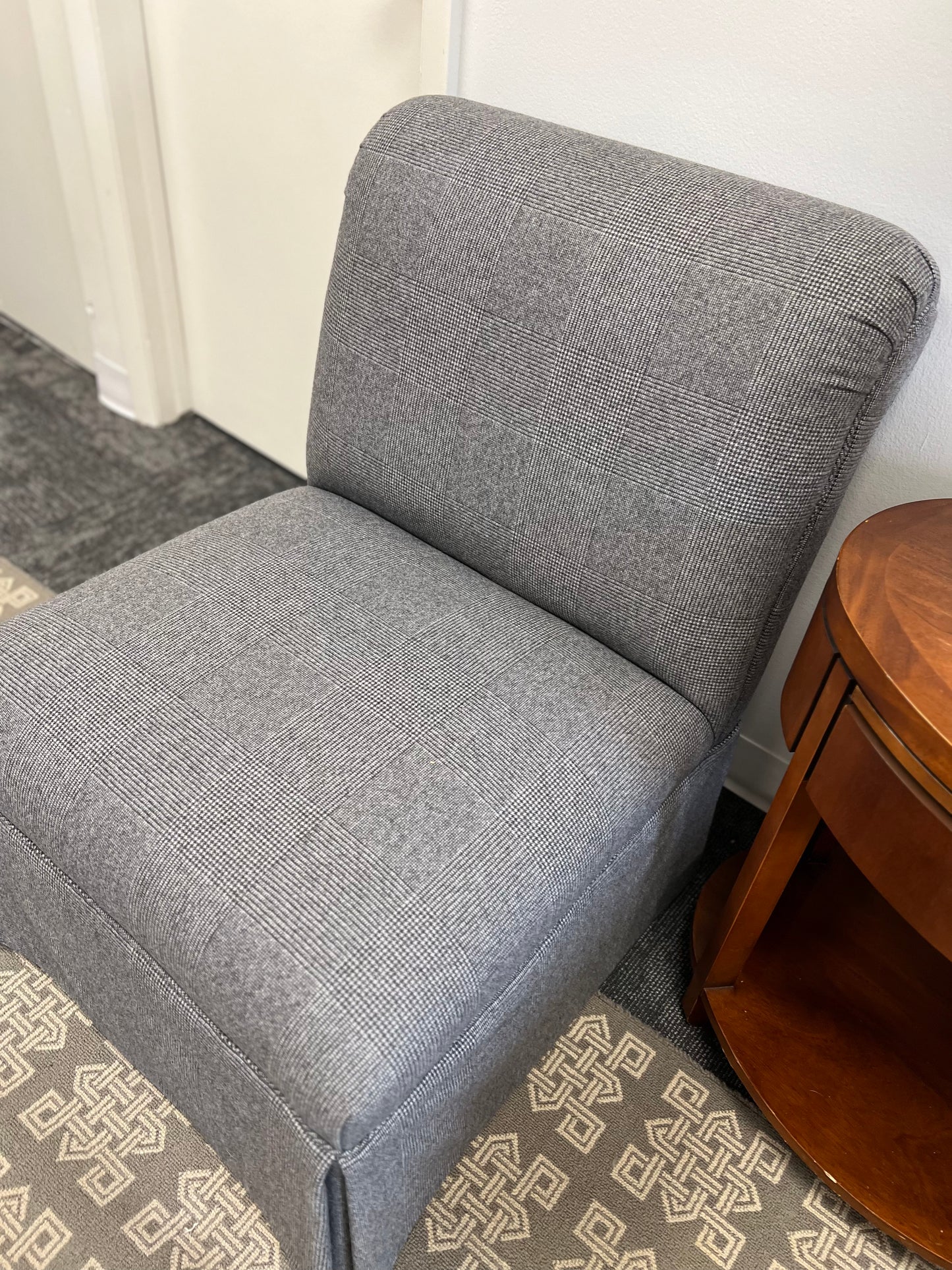 Cashmere Glen Plaid Slipper Chair