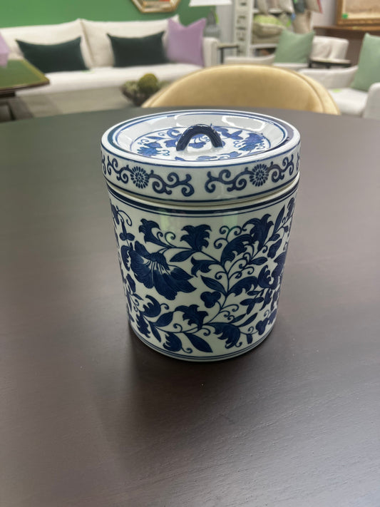 Blue & White Cookie Jar