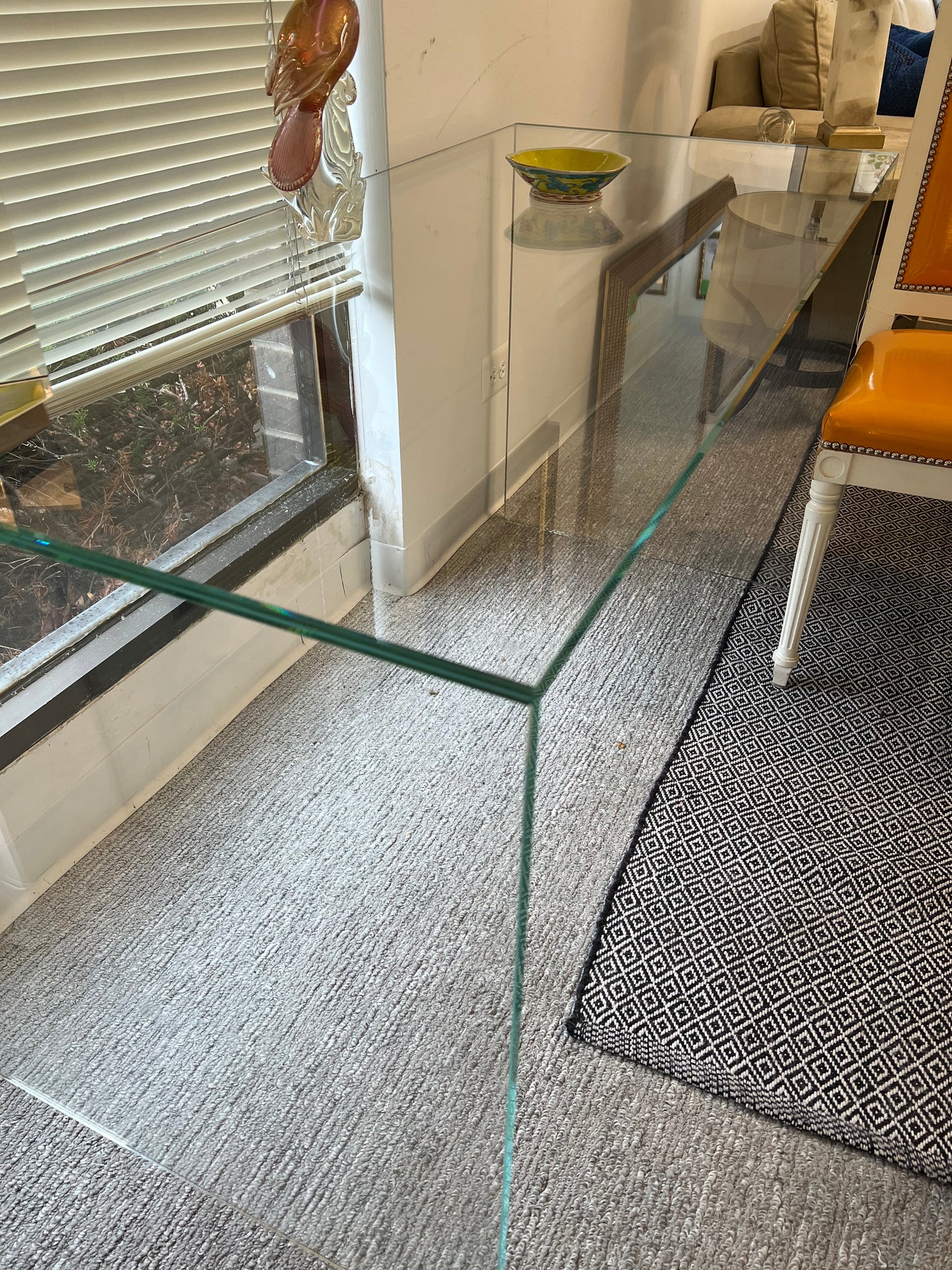 Custom Glass Desk