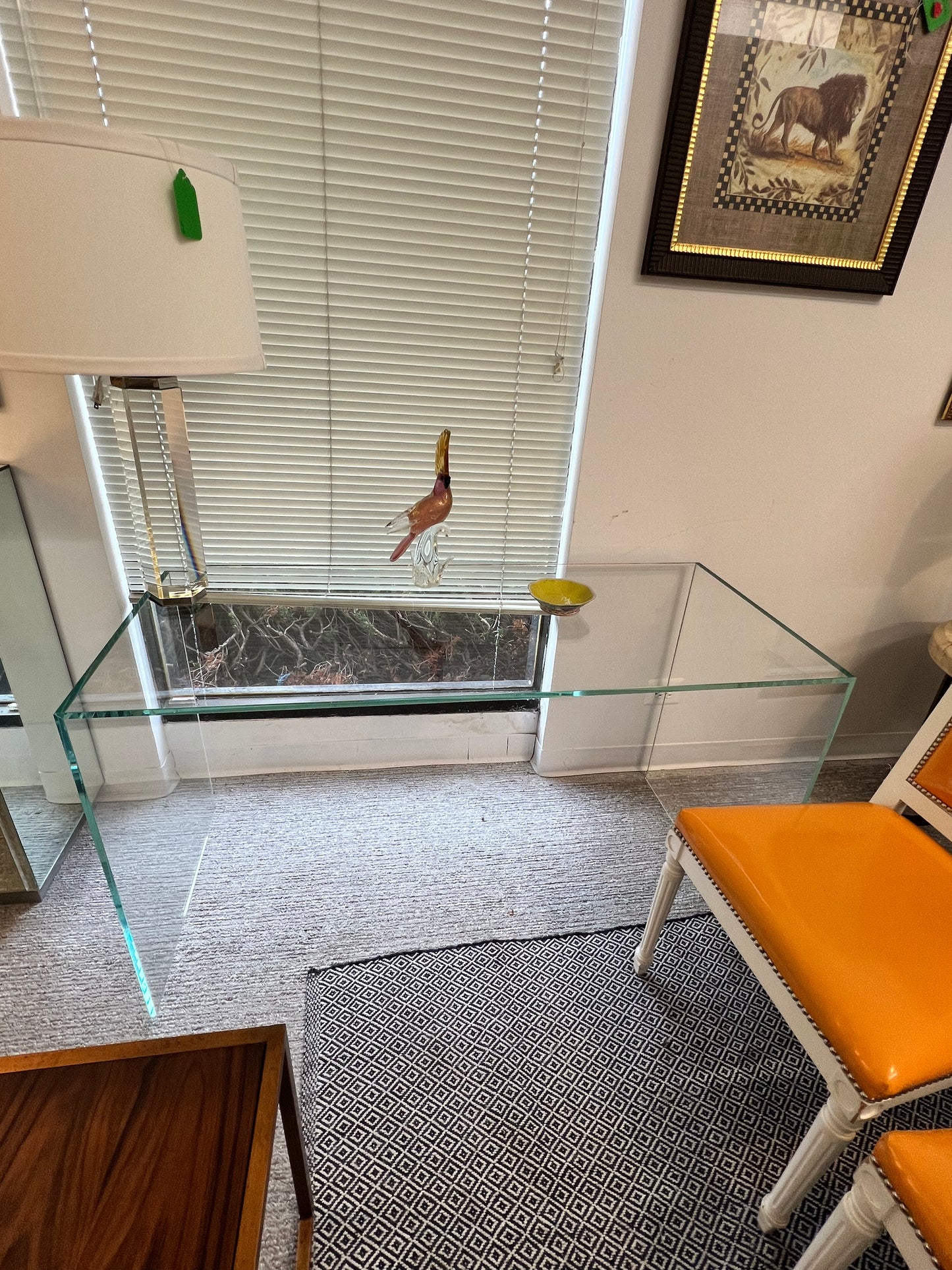 Custom Glass Desk