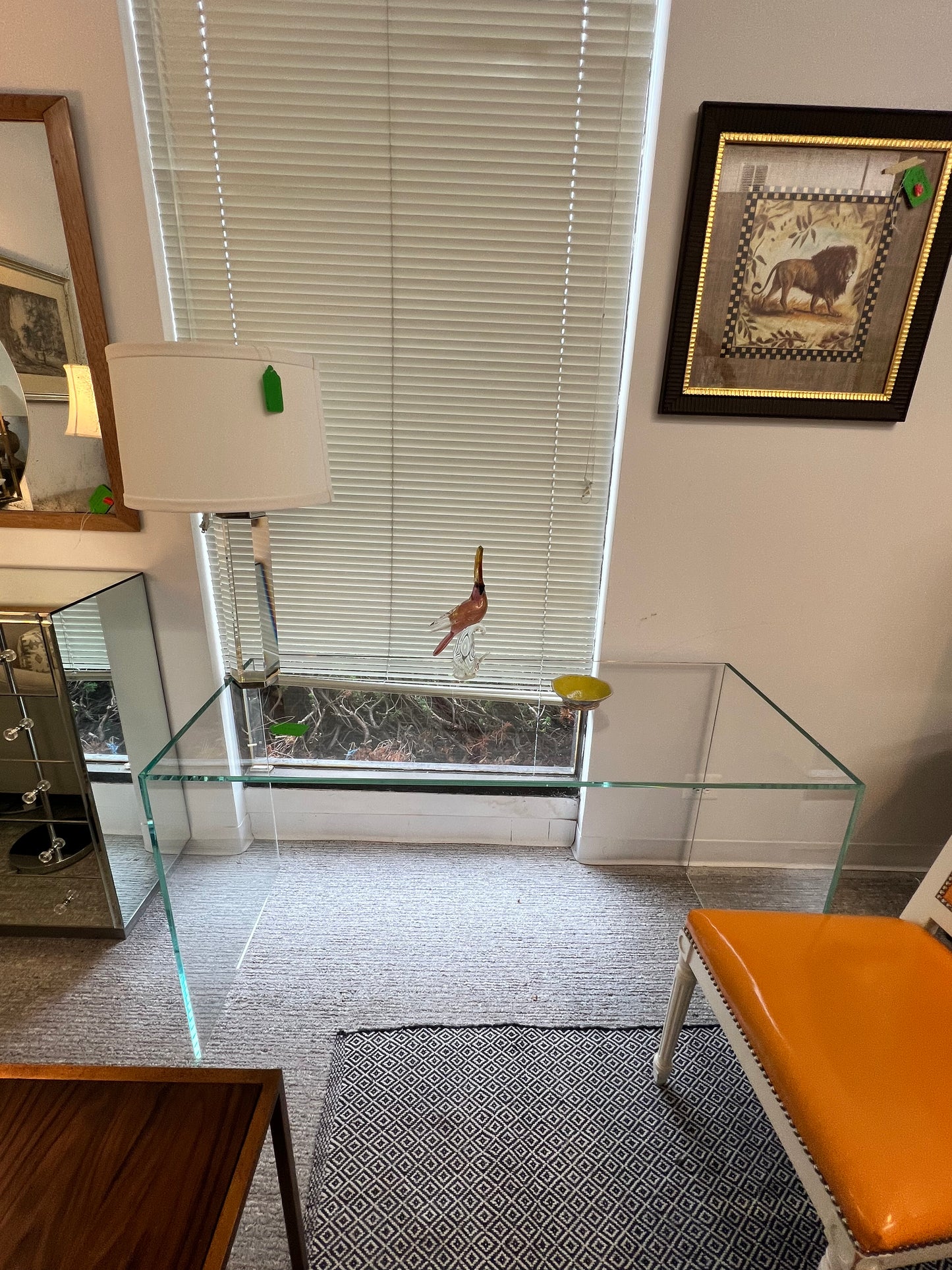 Custom Glass Desk