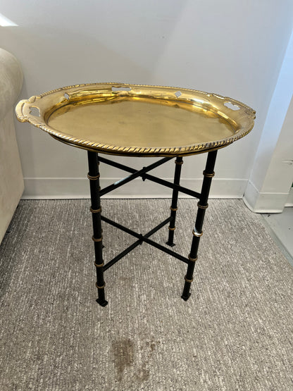 Brass Top Tray Table