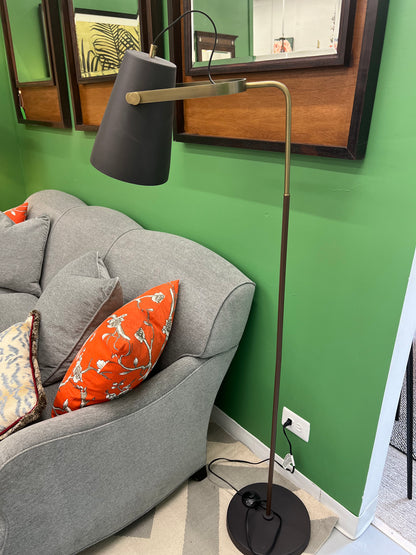 Inventive Brown & Gray Floor Lamp