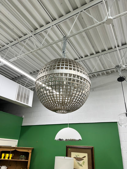 Mill Silver Orb Ceiling Light