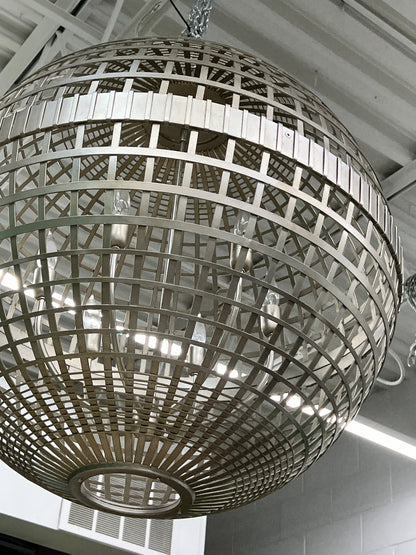 Mill Silver Orb Ceiling Light