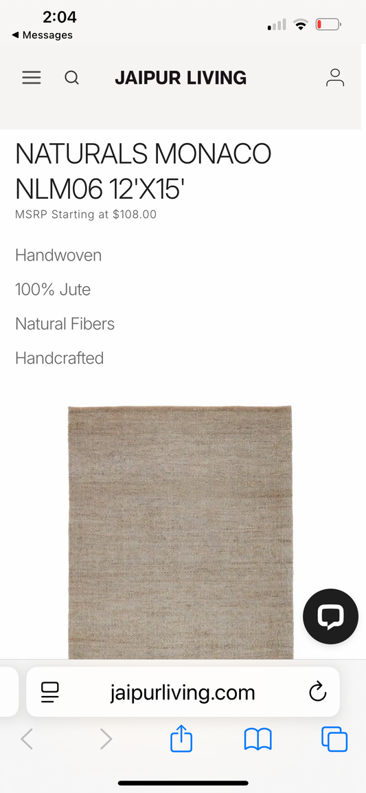 Hand Woven Jute Rug