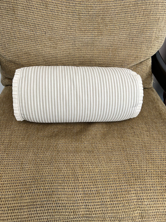 Gray And Cream Quadrille Bolster