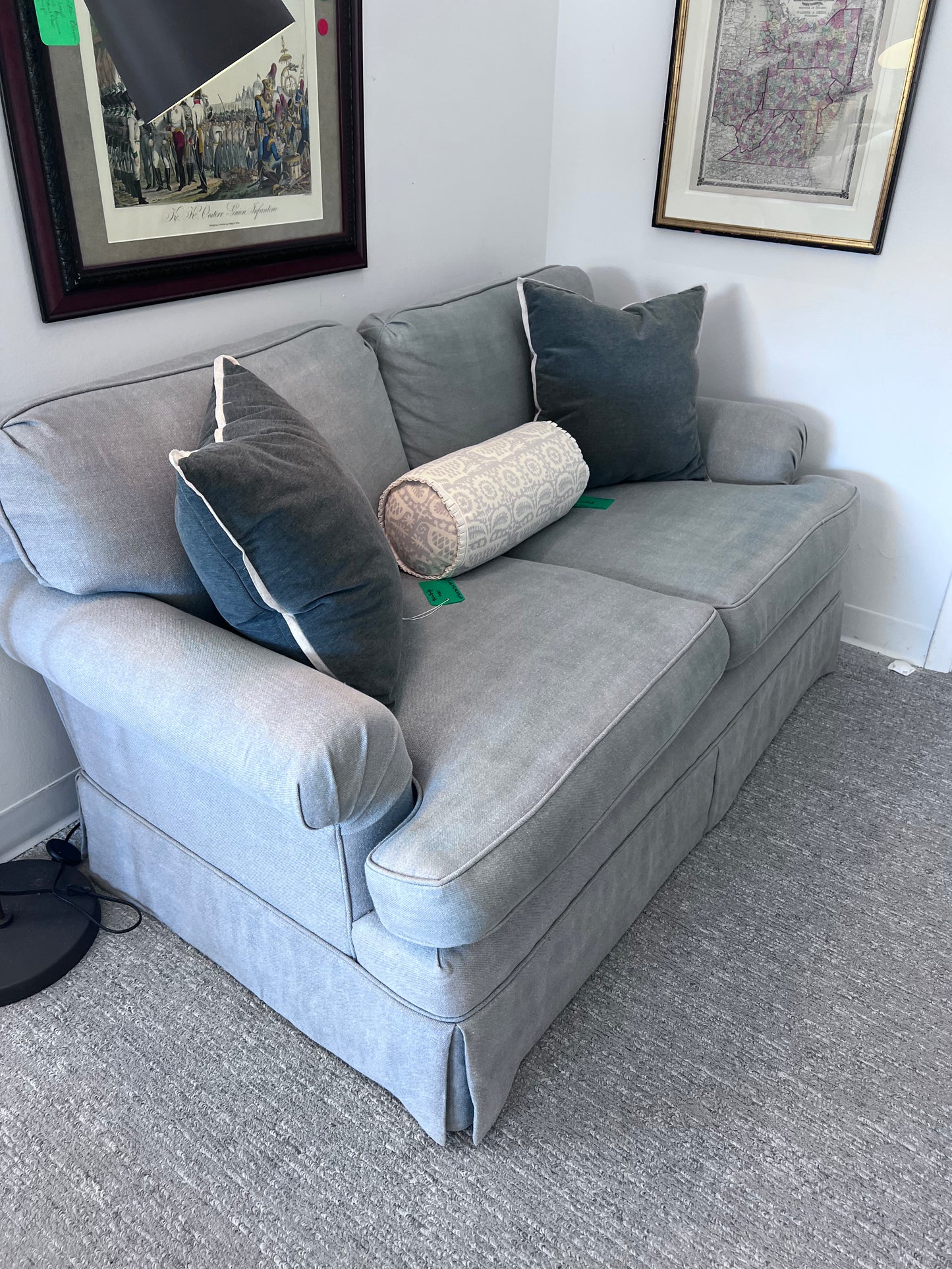 Light Blue Small Sofa