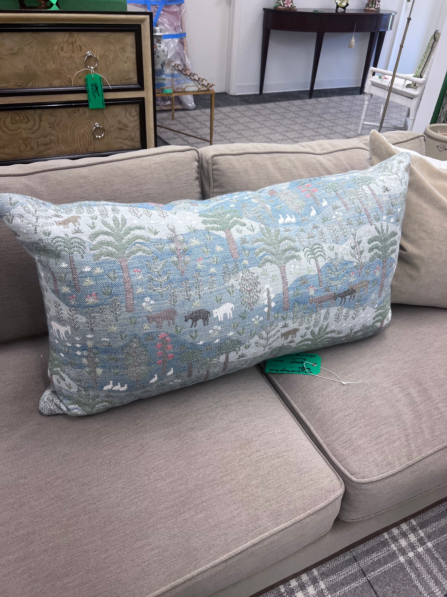 Large Schumacher Las Colinas Tapestry Pillow