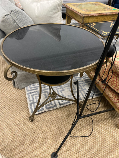 Claw Foot And Granite Top Side Table